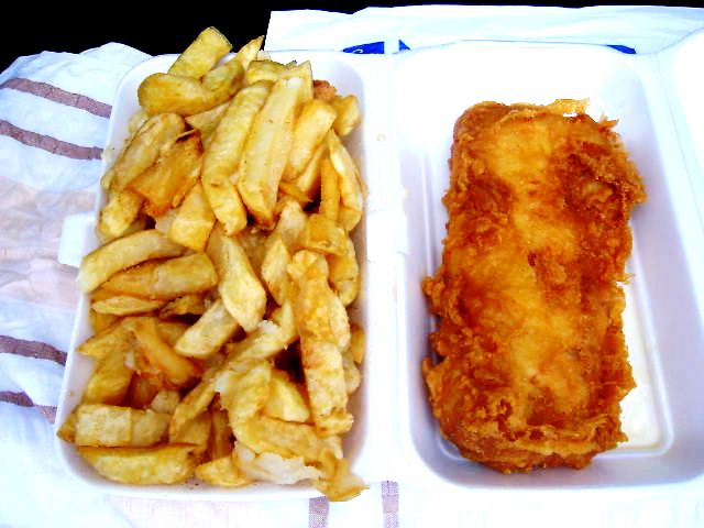 fish and chips shop. barton#39;s Fish and Chips.